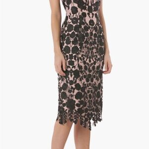 JS Collections Embroidered Midi Dress